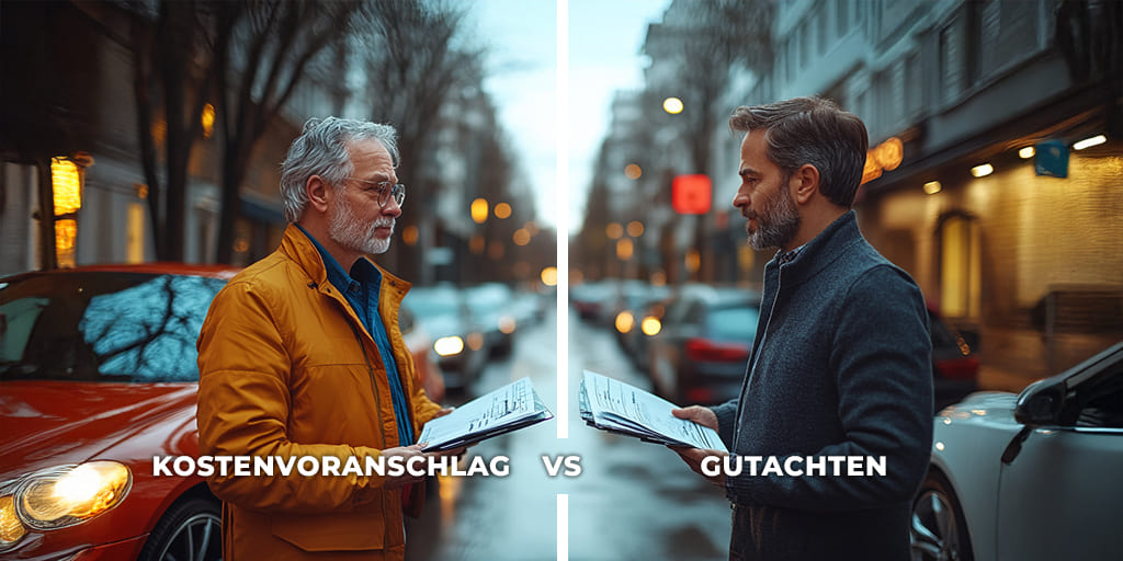 Vergleich Kostenvoranschlag oder Gutachten